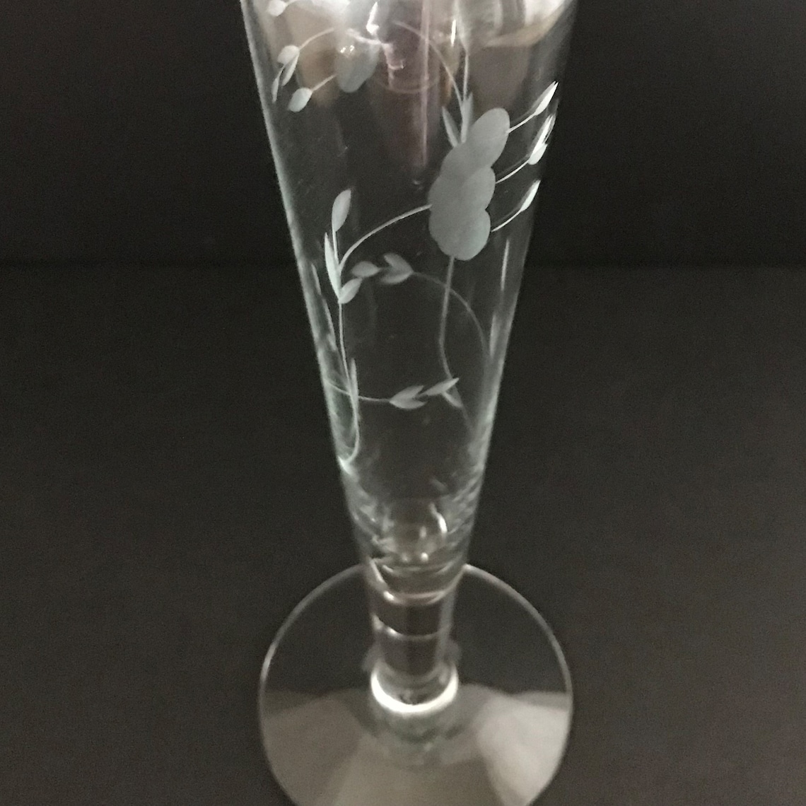 Vintage Princess House Bud Vase Heritage Etched Glass Flower Etsy