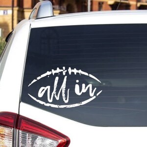 Clemson ALL IN Car Decal