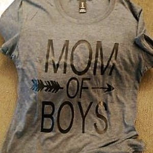 MOM of BOYS triblend tee image 1