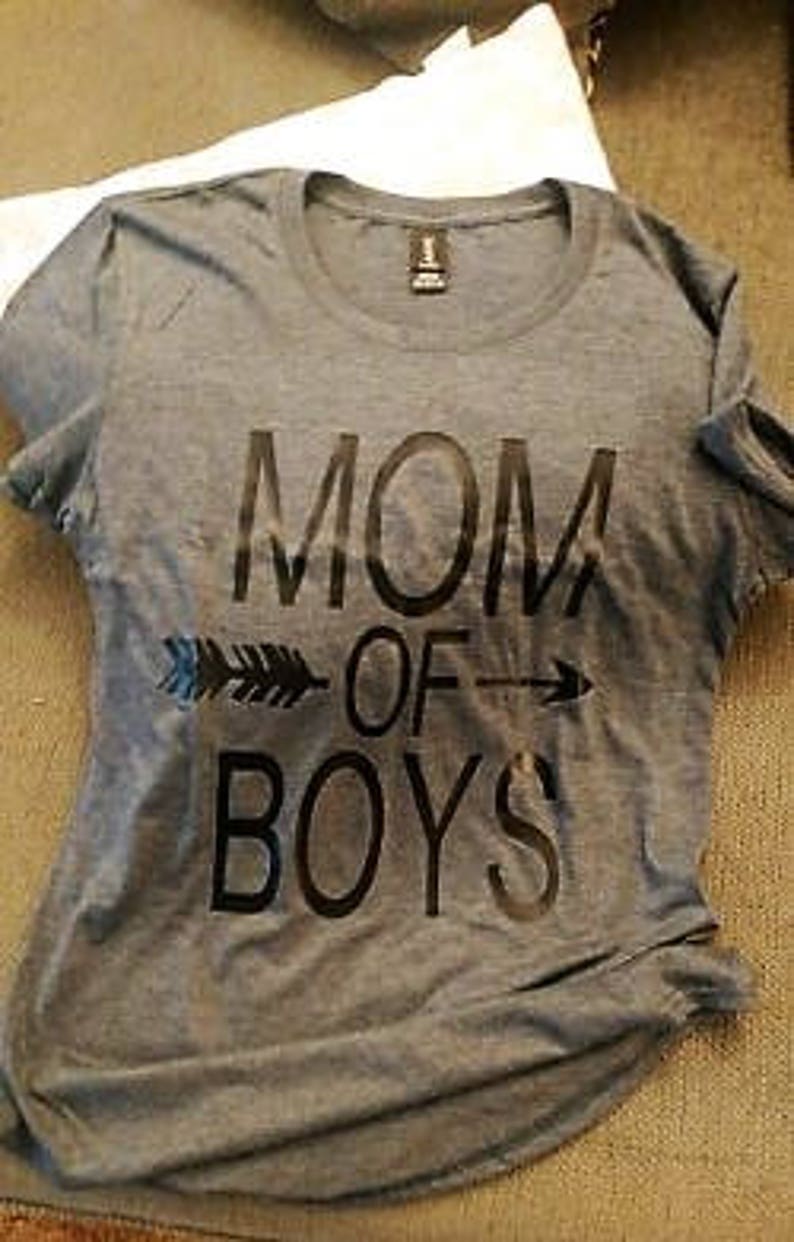 MOM of BOYS triblend tee image 1