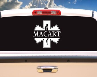 STAR of LIFE EMS name decal or sticker