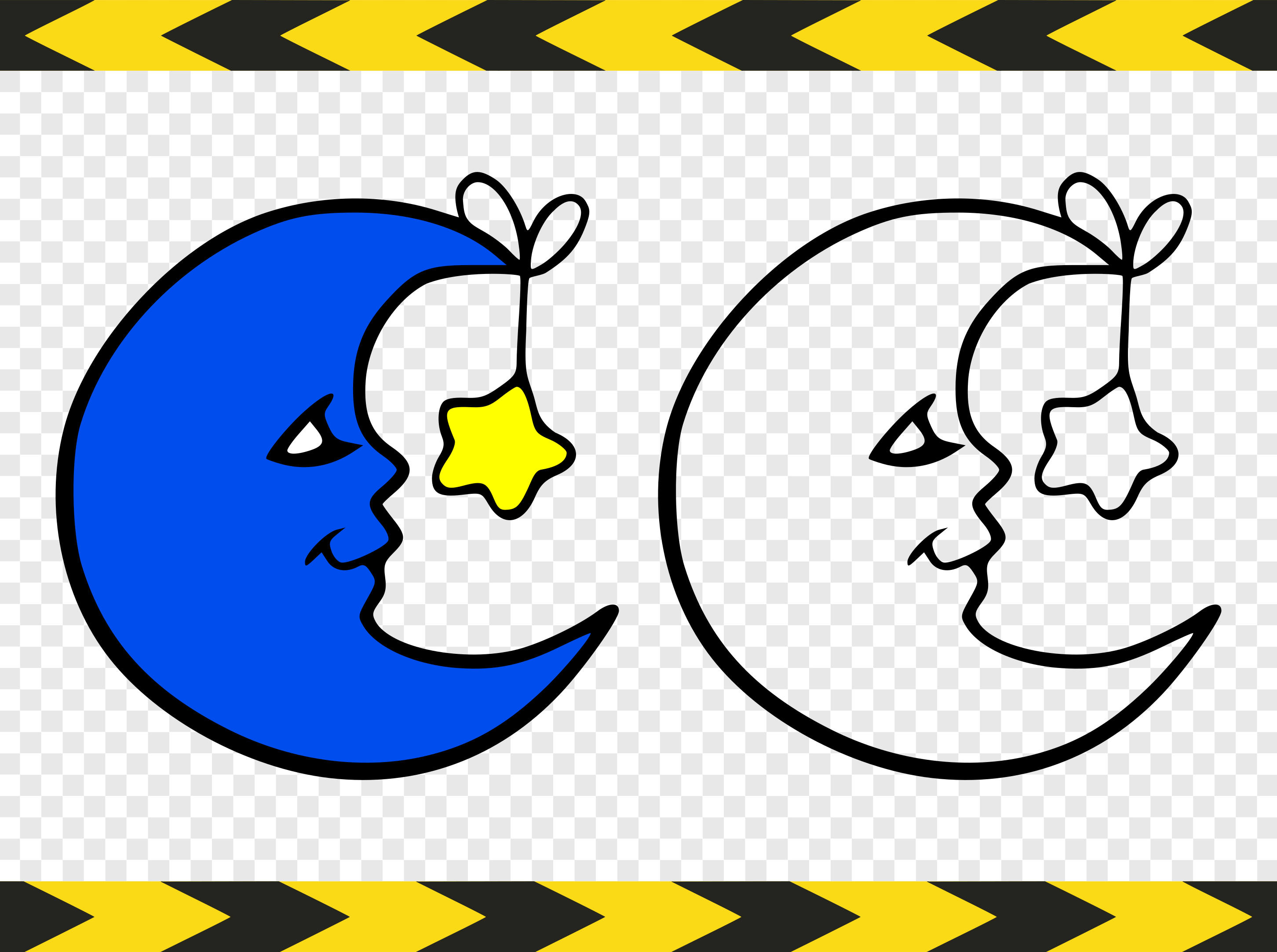 Download Crescent moon SVG Nursery Clipart Decor Files for Silhouette | Etsy