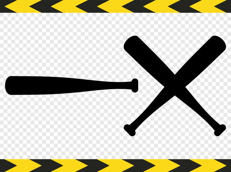 Download Baseball bat Svg Cross Crossed Clipart Cut files for | Etsy