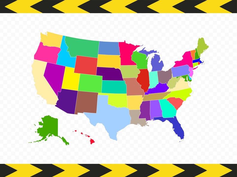 Download USA map SVG files for cricut silhouette United states map ...