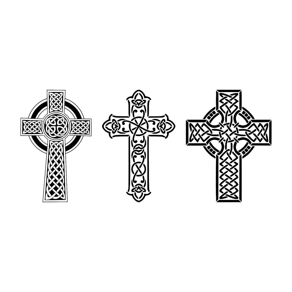 Celtic Cross SVG Bundle Cuttable SVG Files Cut Files for Silhouette ...