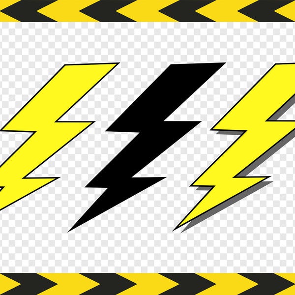 Thunderbolt Svg - Etsy