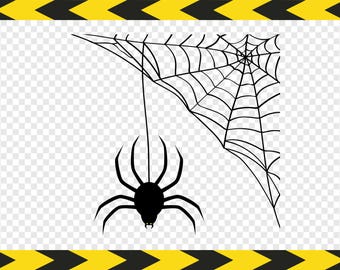 Spinnennetz SVG Spiderweb DIY Aufkleber Scrapbook Clipart Cut Dateien für Cricut Silhouette Dxf Pdf Png