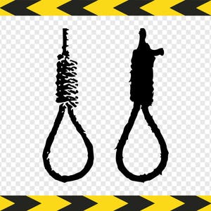 Puede incluir: Dos siluetas negras de lazos, una con textura de cuerda y la otra con textura lisa.