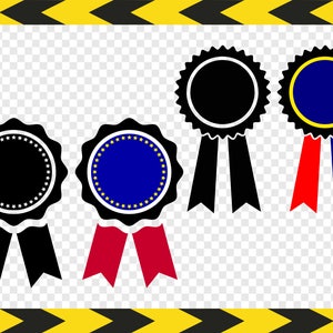 Blue Ribbon SVG Blue Ribbon Clipart Blue Ribbon Silhouette Cut File Award  Ribbon Svg Jpg Eps Pdf Png Dxf Download SC1182 