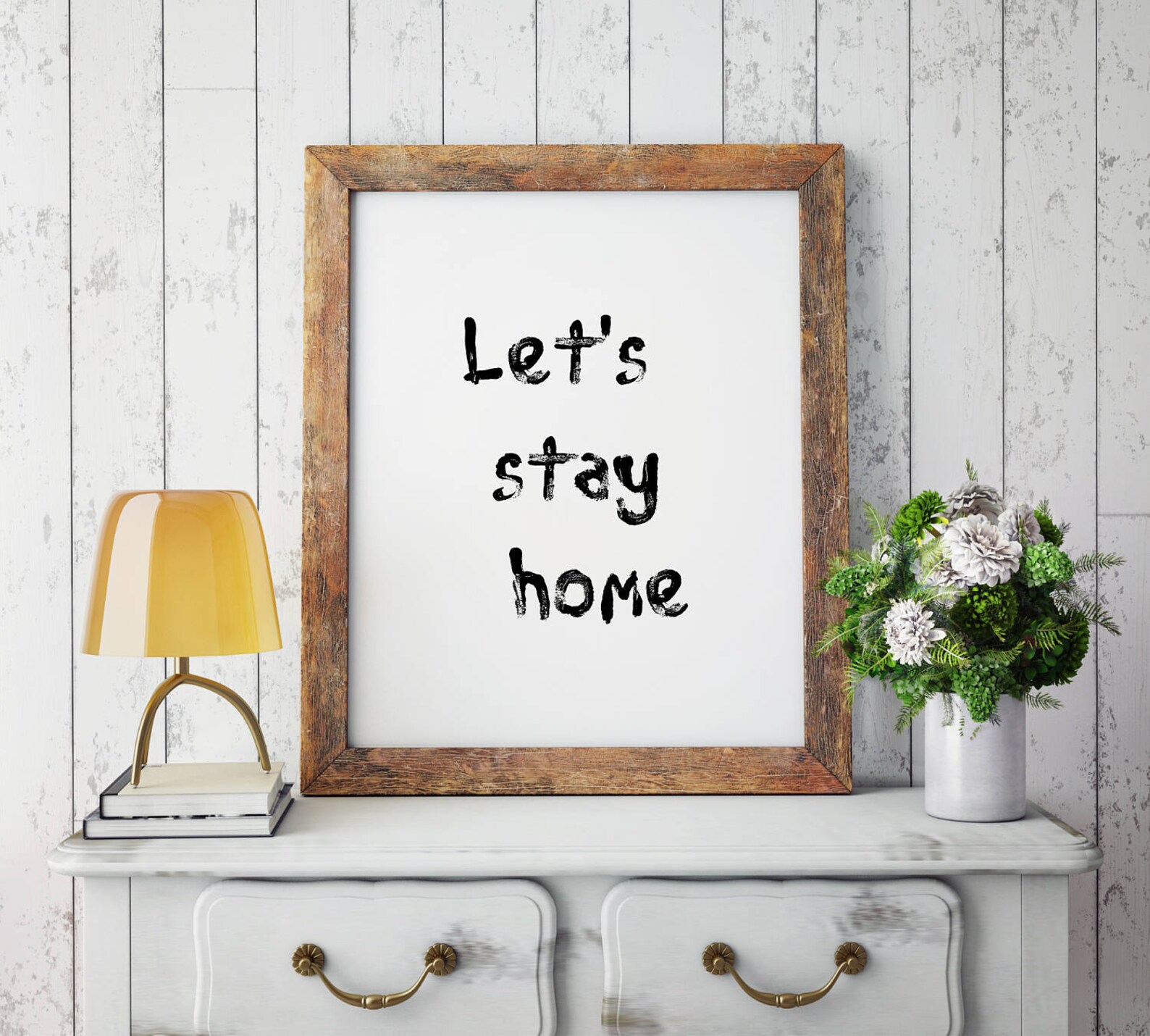 Lets Stay Home Print Printable Quotes Pdf Prints Svg Files | Etsy