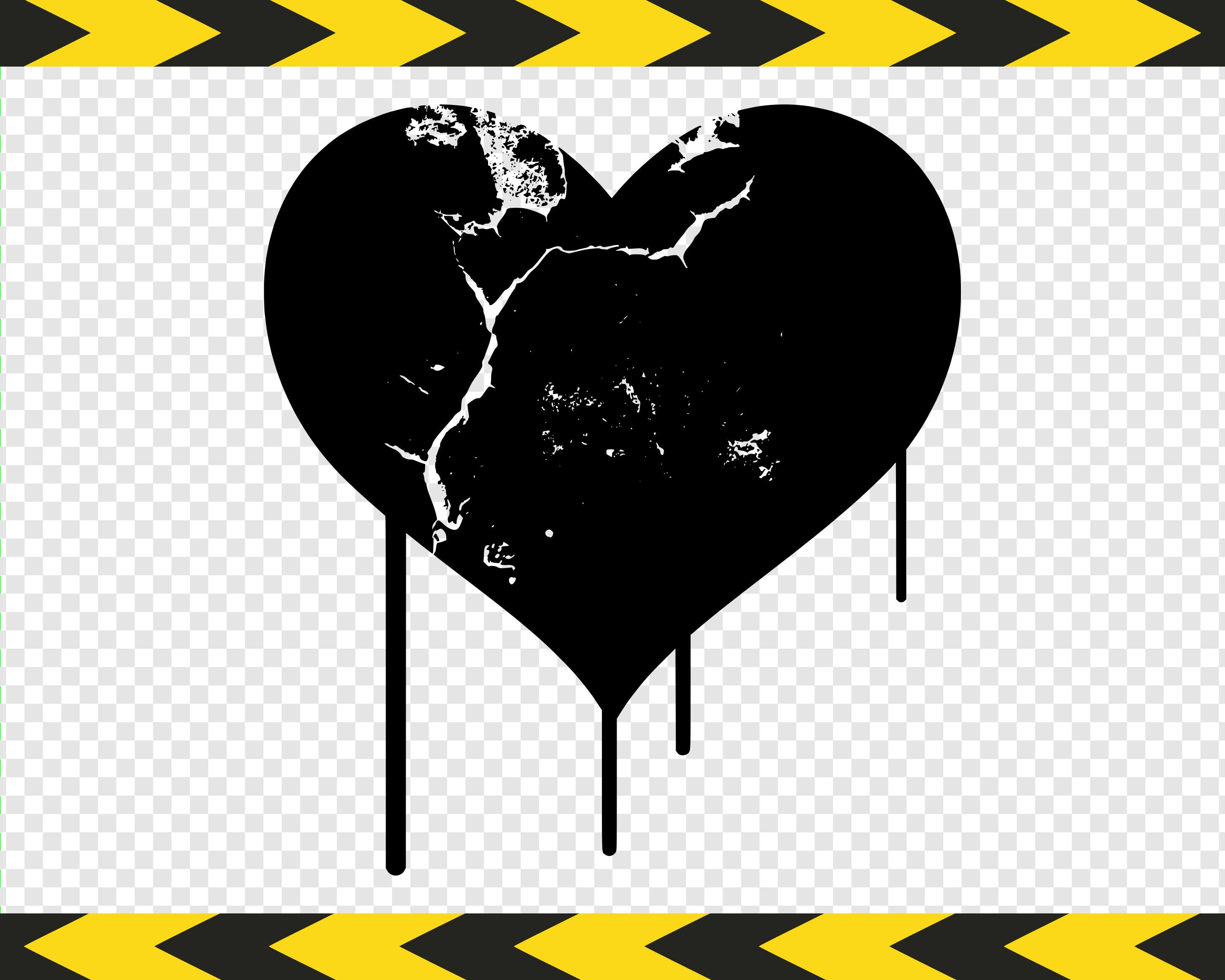 Download Heart Painting DXF SVG Decal Stickers Splatter Silhouette ...