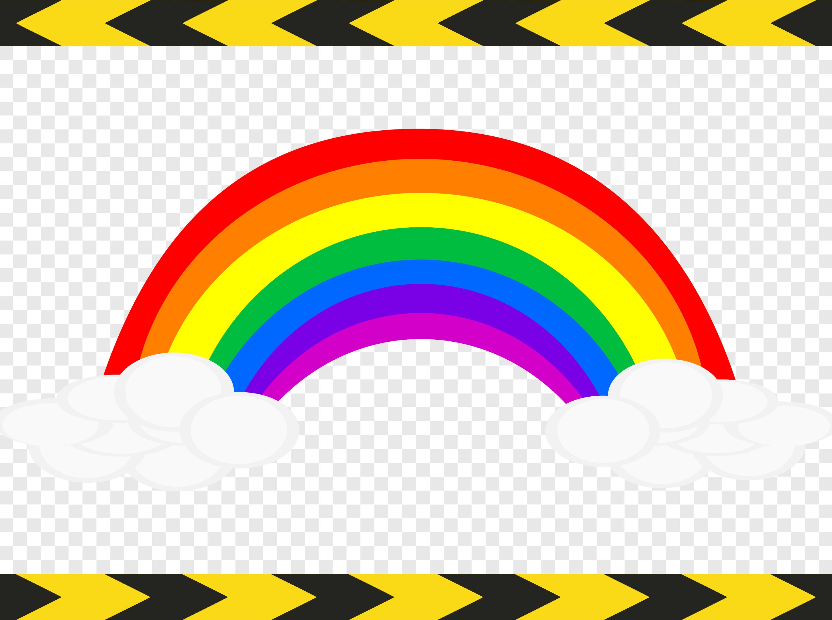 Download Rainbow Svg Cloud Clipart Nursery decor Silhouette Cricut | Etsy