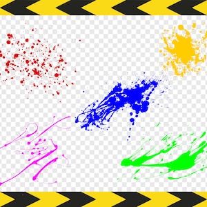 Farbspritzer SVG bündeln Splash schneiden Dateien für Cricut Silhouette Clipart Dxf Pdf Png