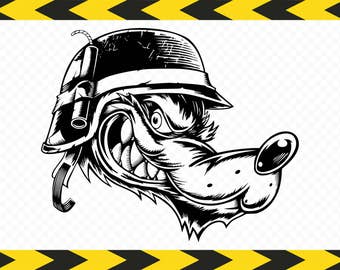 Wolf SVG Clipart art Wall sticker Vinyl decal cut files Wolf shirt DXF PDF Png