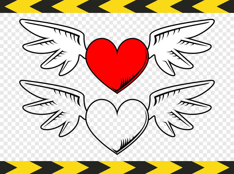 Free Free Heart Wings Svg 280 SVG PNG EPS DXF File