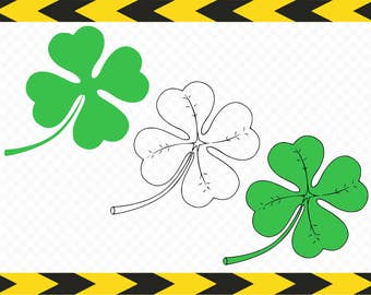 Four leaf clover SVG Clipart St Patricks day Shirt Decor Dxf Pdf Png Cut files