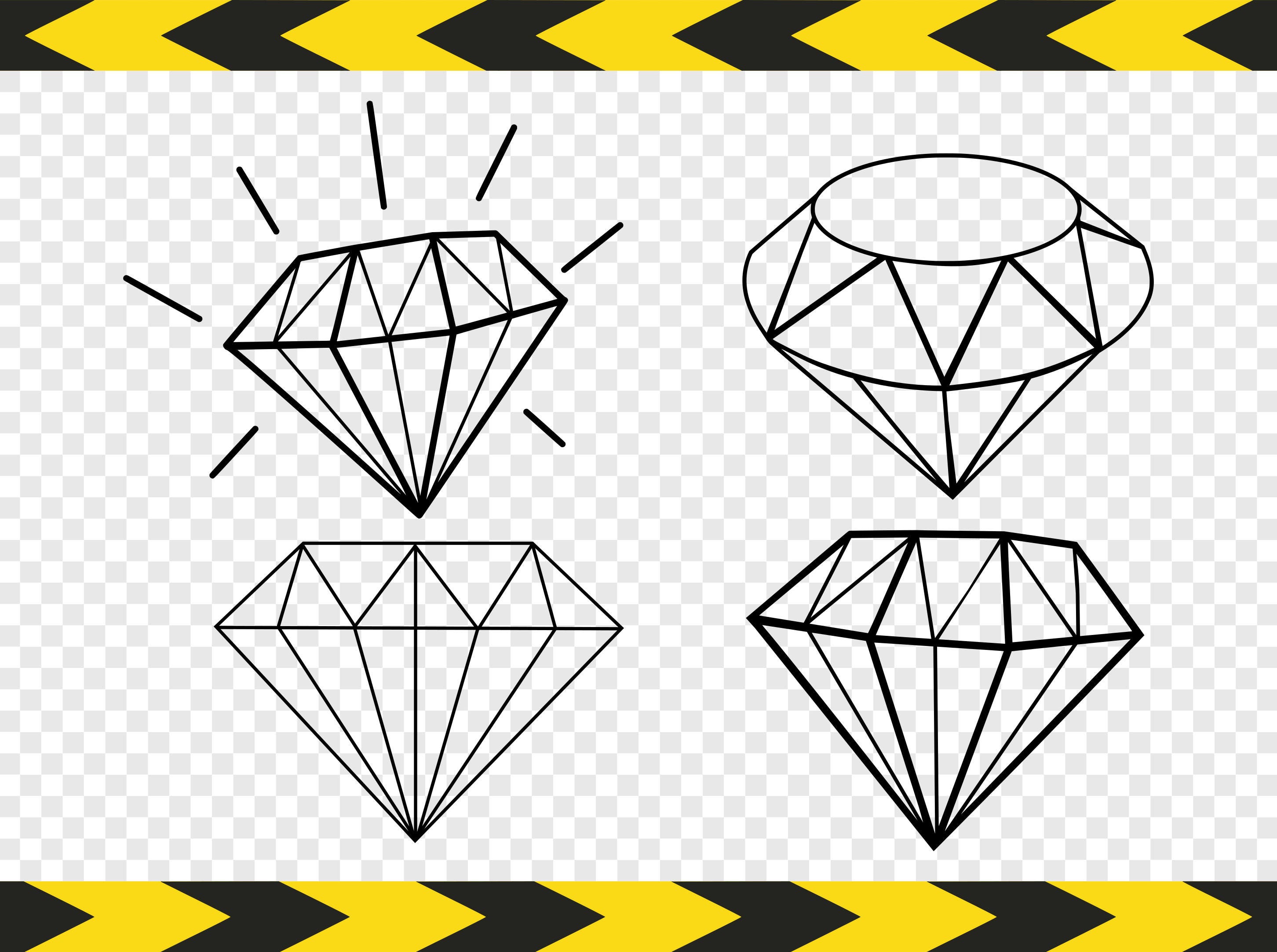 Download Diamond Svg Bundle Clipart Jewelry Cut files for Cricut | Etsy