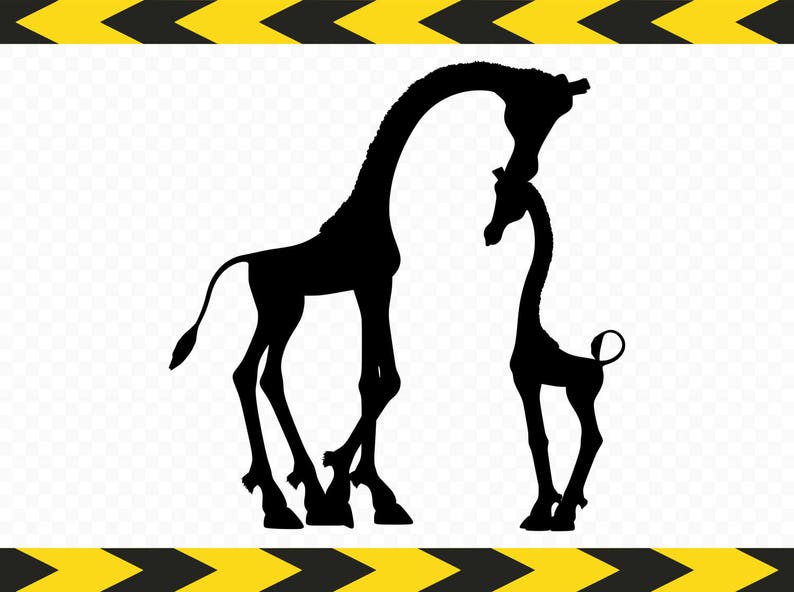Download Giraffe SVG Print Wall decal Baby Cut files for Silhouette ...