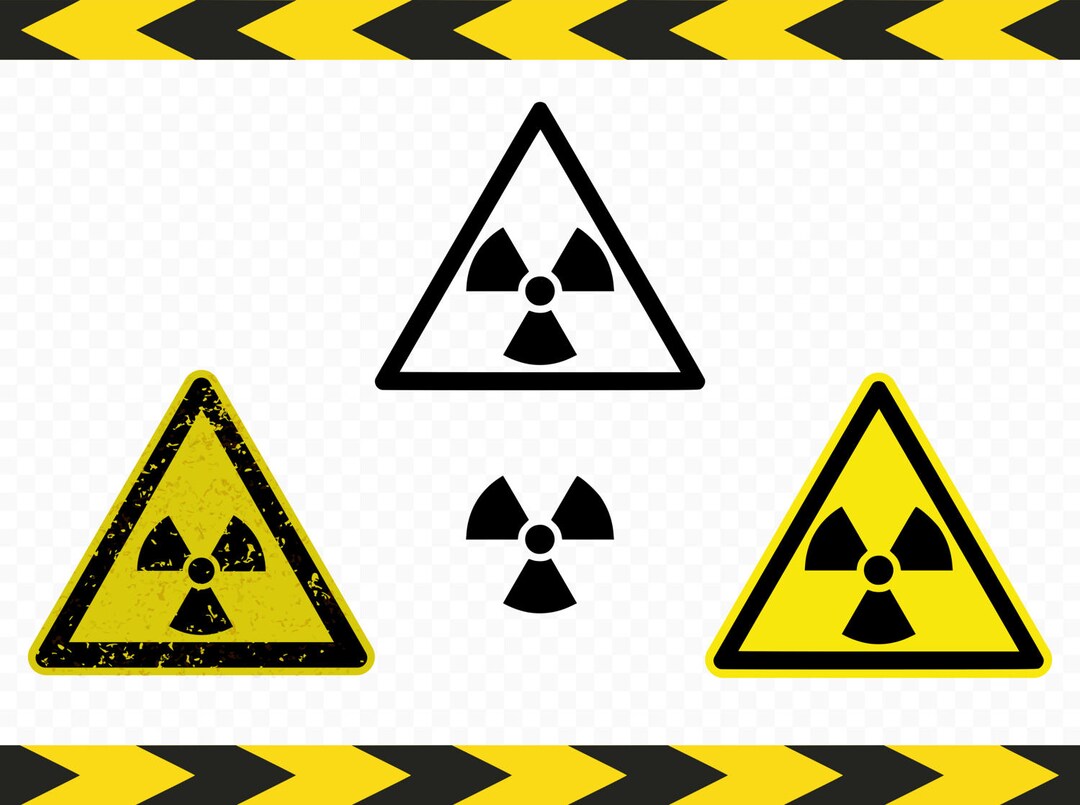 Radioactive Sign SVG Cut Files for Cricut Silhouette Shirt Wall Decal