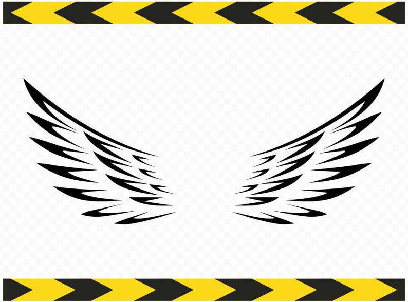 Download Angel wings wall decor SVG Decal stickers Cut files for ...