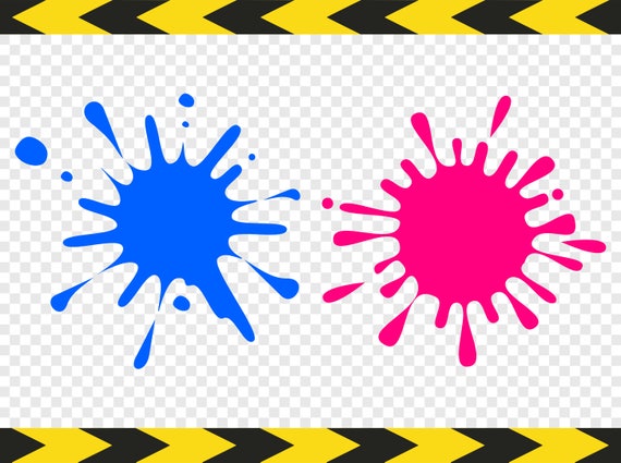 Paint Splatter Splash Svg Clipart Silhouette Cut Files Cricut Etsy