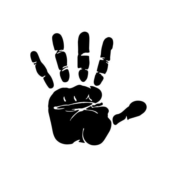 Free Free Silhouette Baby Handprint Svg