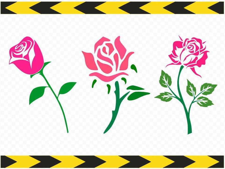 Download Rose Svg Clipart Cut file Shirt Sticker Rose flower ...