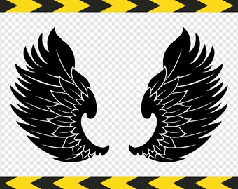 Fichiers coupés SVG pour Cricut Angel ailes Clipart DXF PDF Png