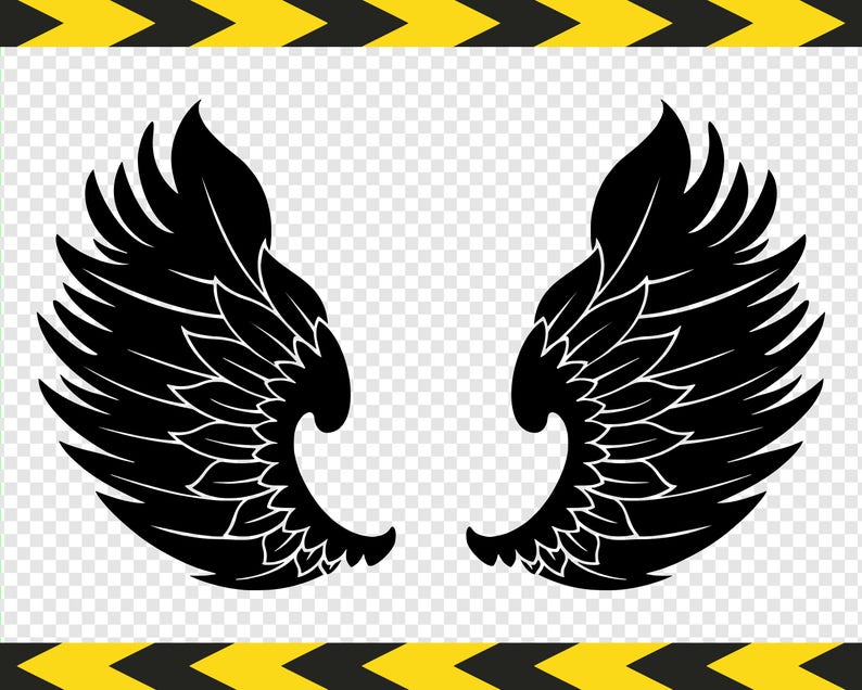 Download SVG cut files for Cricut Angel wings Clipart DXF PDF Png ...