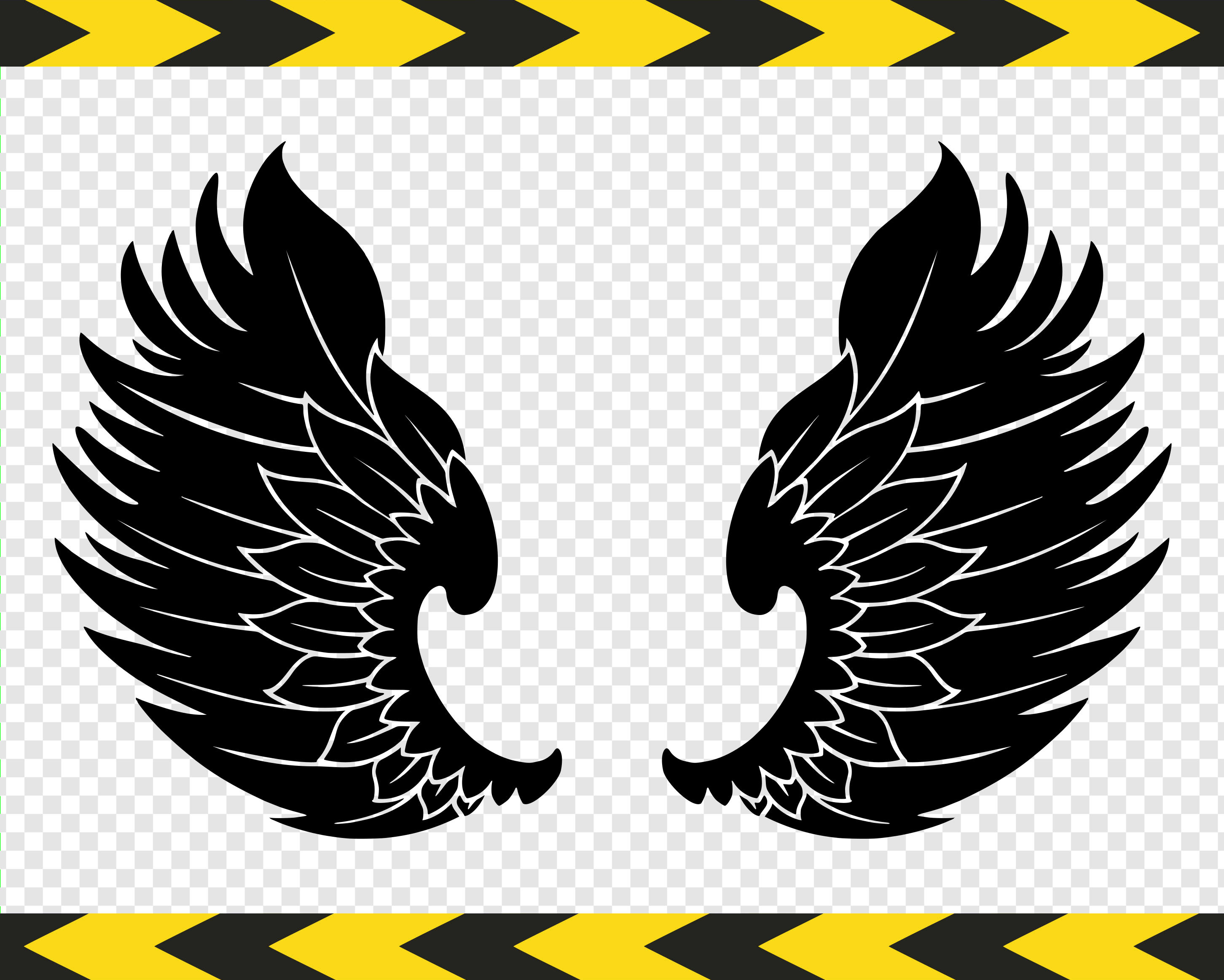 Download SVG cut files for Cricut Angel wings Clipart DXF PDF Png | Etsy