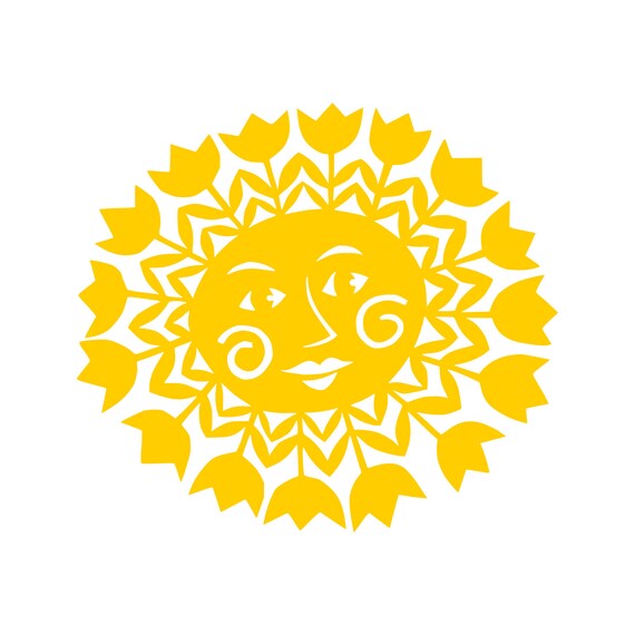 Download Flower Sun Svg Cut Files For Cricut Silhouette Designs Vector Etsy