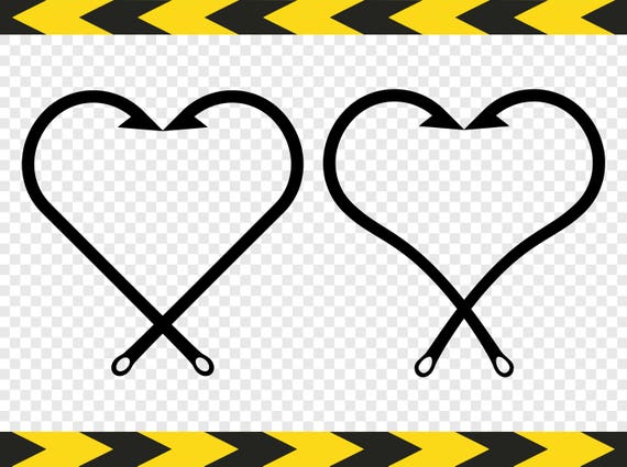 Download Fish Hook Svg Clipart Heart Fishing Fisherman Gift Cricut Etsy
