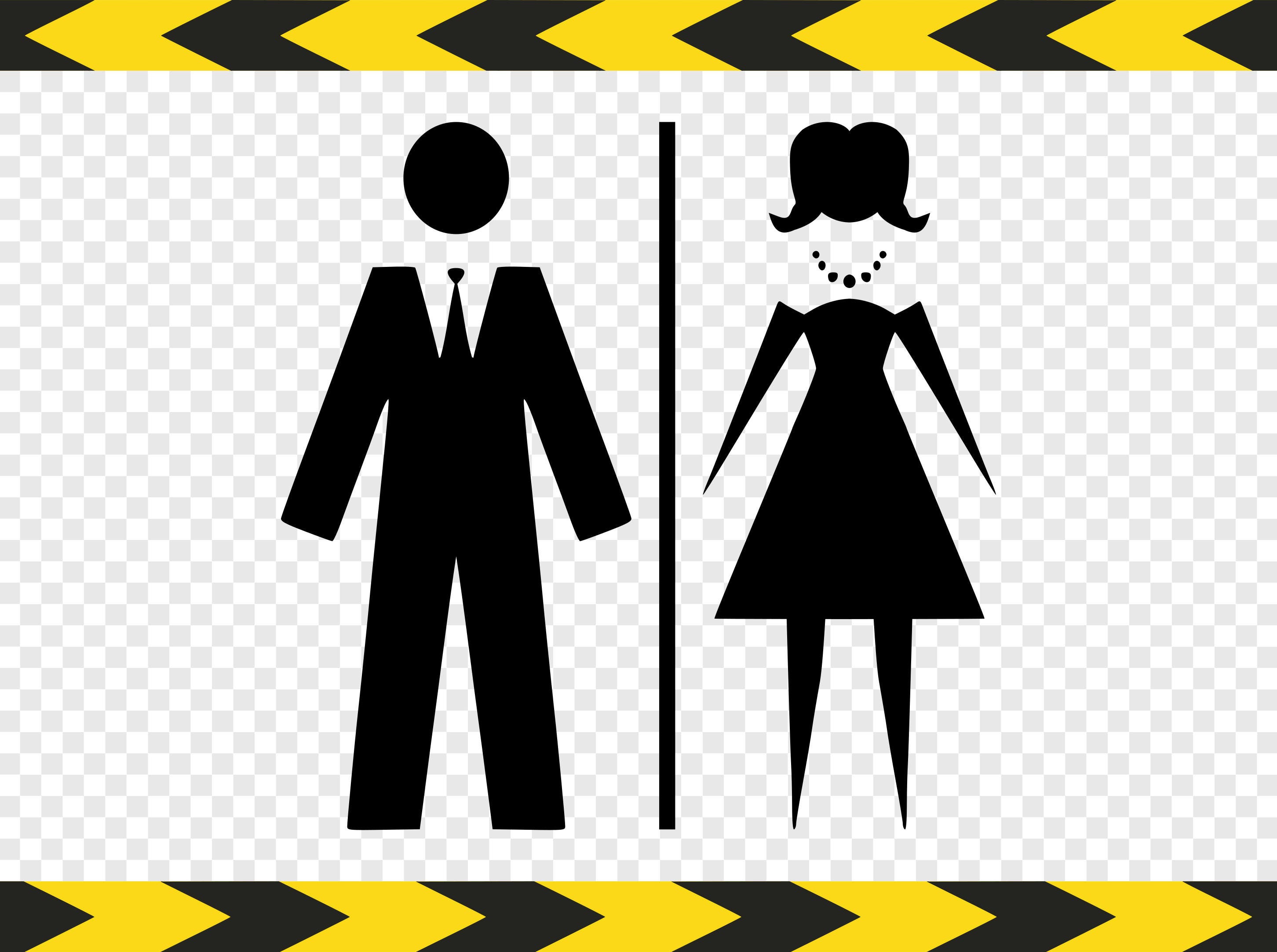 WC sign Man Woman Svg file Silhouette Cricut Files Decal | Etsy