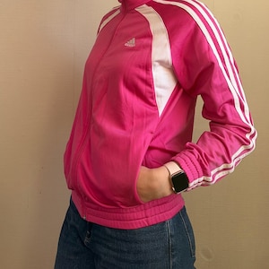 adidas ピンク ジップアップジャケット adidas ピンク ジップアップジャージ 新品 【公式通販】