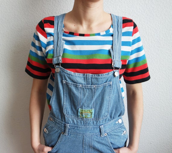 Vintage Denim Overalls Unisex Shortalls Overalls … - image 5