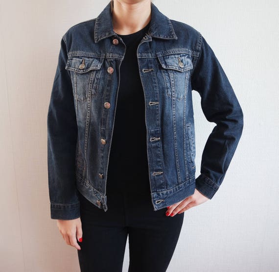 dark denim jackets ladies