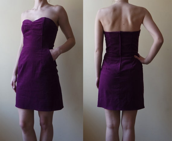 womens dark purple dress