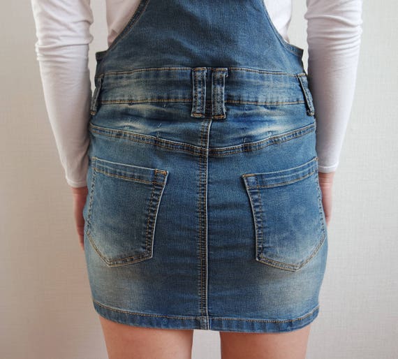 jean jumpsuit skirt