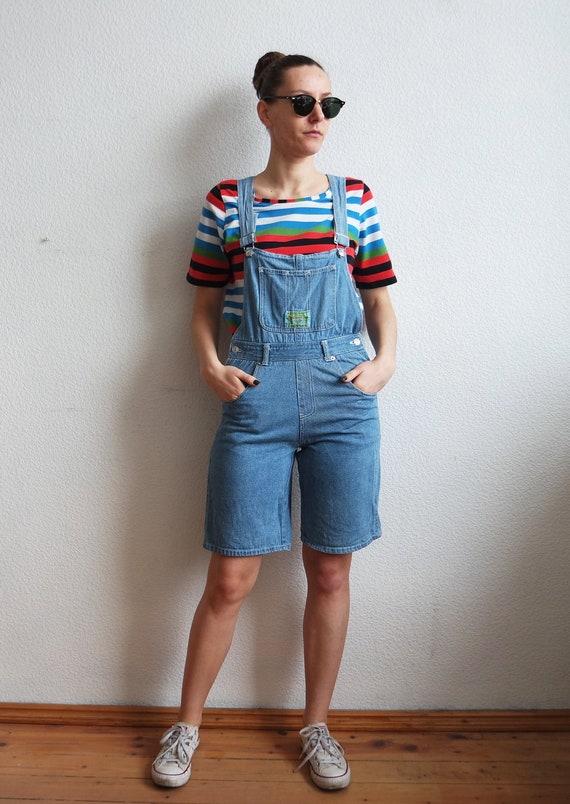 Vintage Denim Overalls Unisex Shortalls Overalls … - image 1