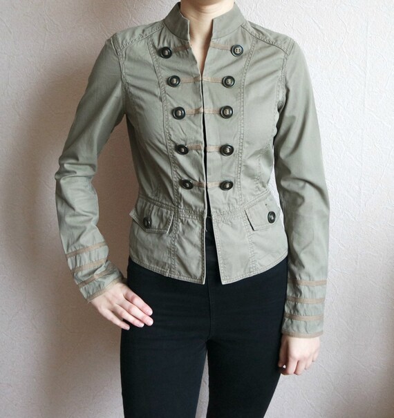 short khaki jacket