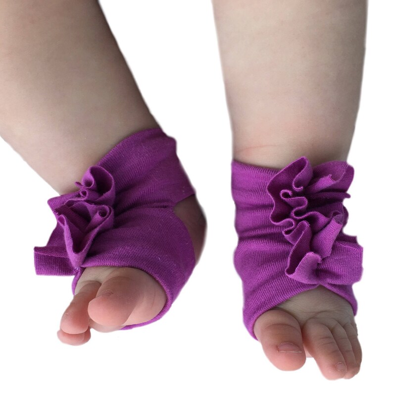 Purple Baby Socks Baby Barefoot Sandals Purple Baby Etsy