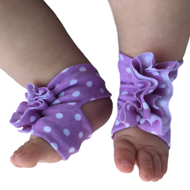 Baby Sandals Baby Barefoot Sandals Lavender Baby Shoes Etsy