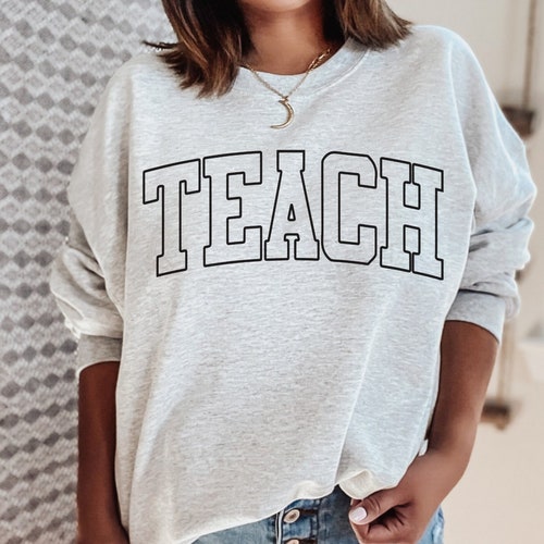 Teacher. WHITE Screen Print Transfer Plastisol Inknot a Etsy