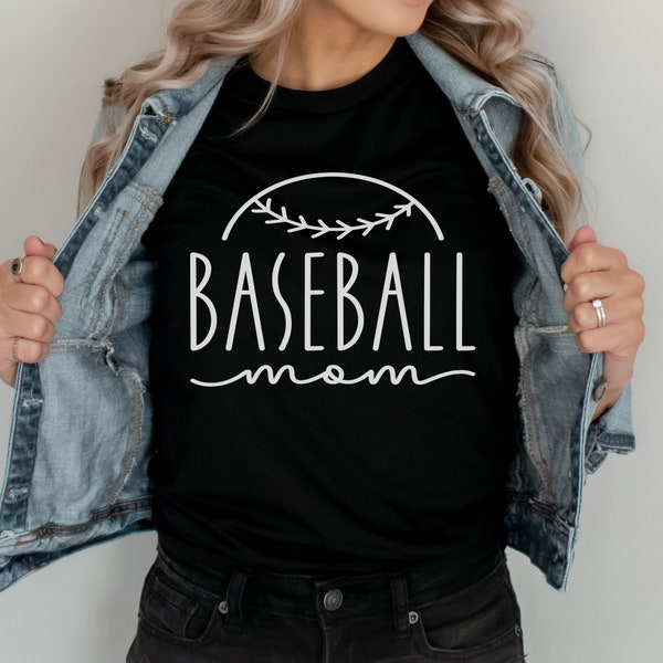 Baseball Mom screen print transfer