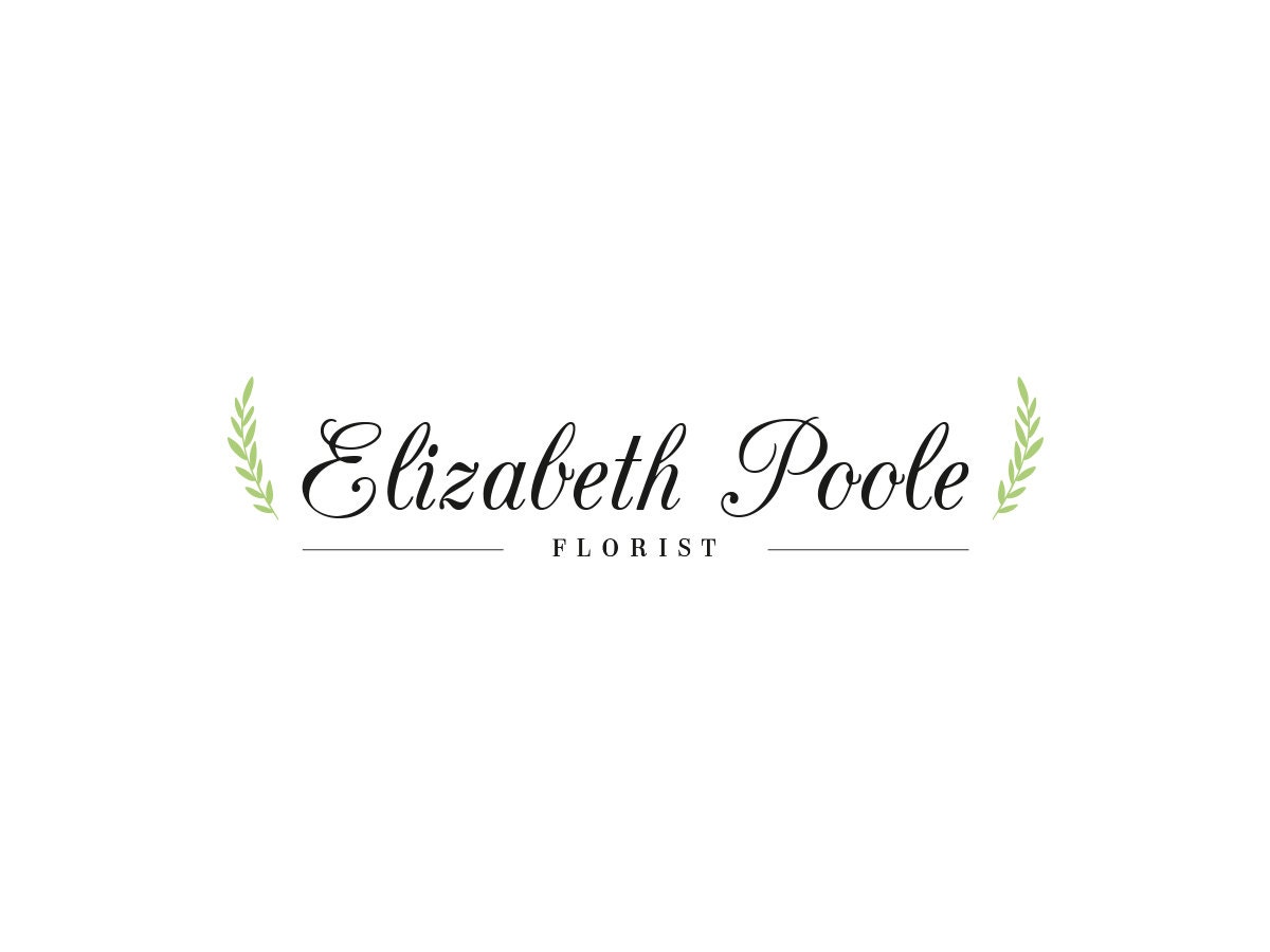 Ooak Premade Logo Design Florist Logo Elegant Logo Custom Etsy