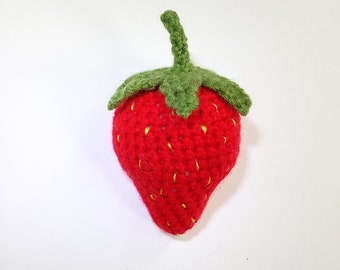 Crochet Strawberry PDF Amigurumi Food DIY Pattern