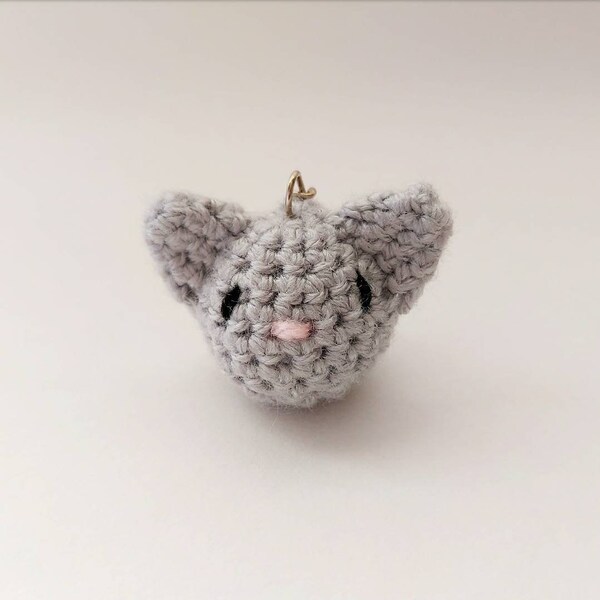 Handmade Crochet Cat Keychain