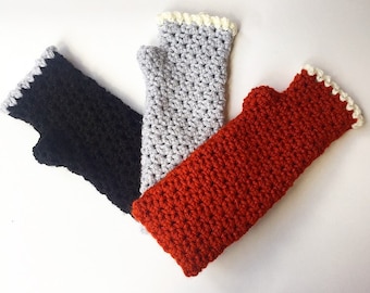 Crochet Fingerless Arm Warmer Gloves