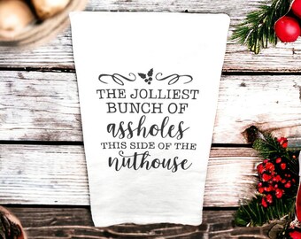 Flour sack tea towel - Jolliest Bunch