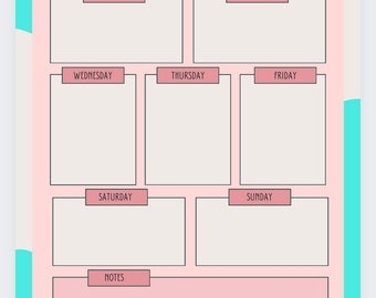 Weekly Planner - Pink